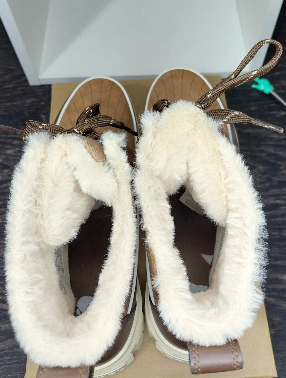 Sorel Tan and Cream Faux-Fur Lined Winter Boots - Women's Size 10